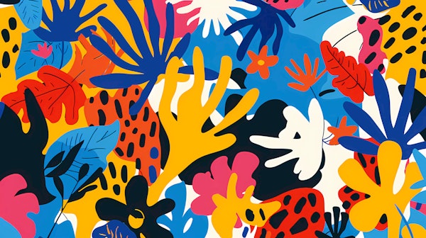 Abstract Leafy Garden