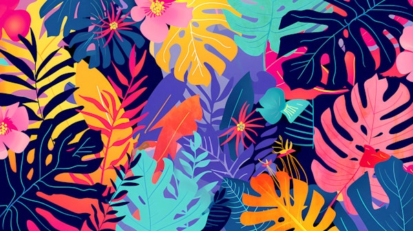 Colorful Jungle Foliage