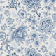 Vintage Azure Floral Tapestry