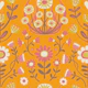 Arts and Crafts Folk Floral - pink orange M