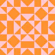 Art Deco Diamond - Pink and Orange