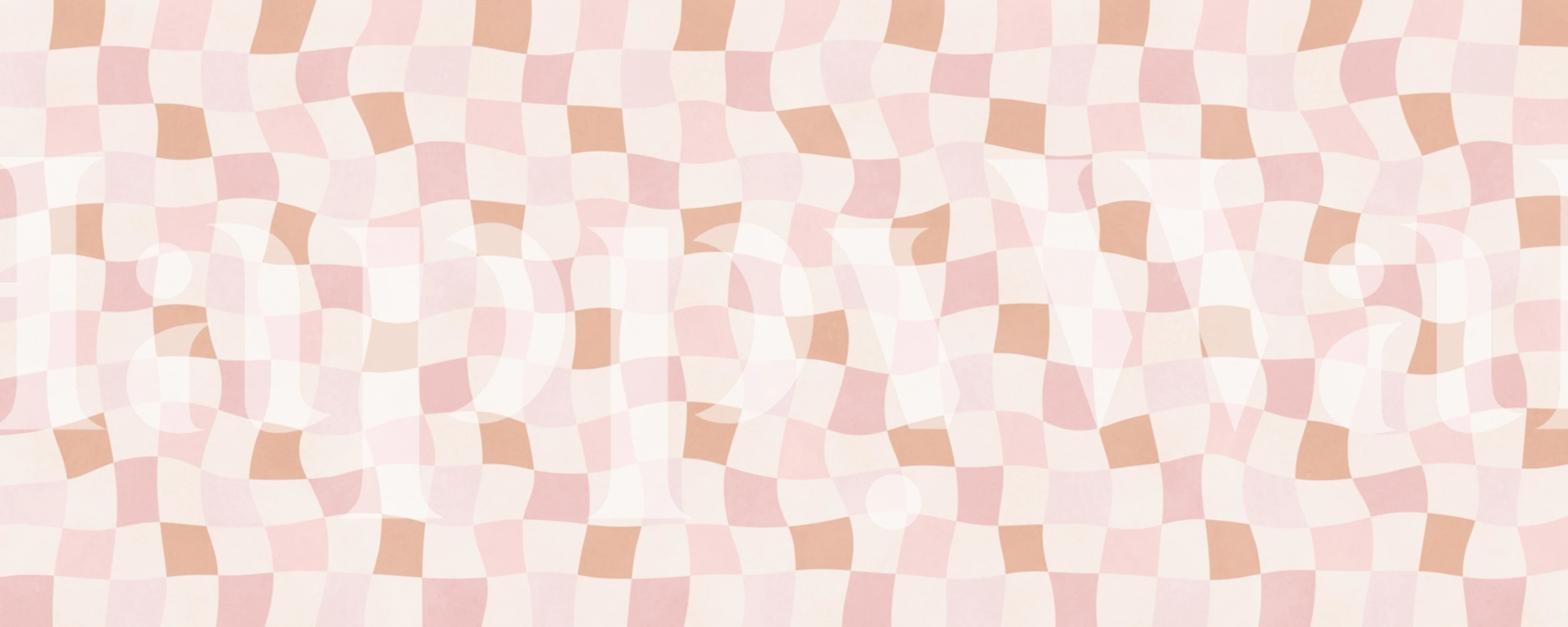 Tapeta Soft Pink Mosaic w pokoju