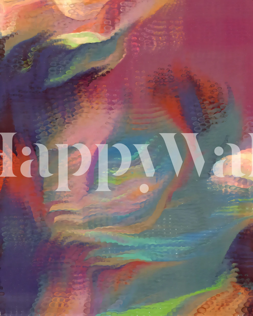 Detachment wallpaper in a room setting.