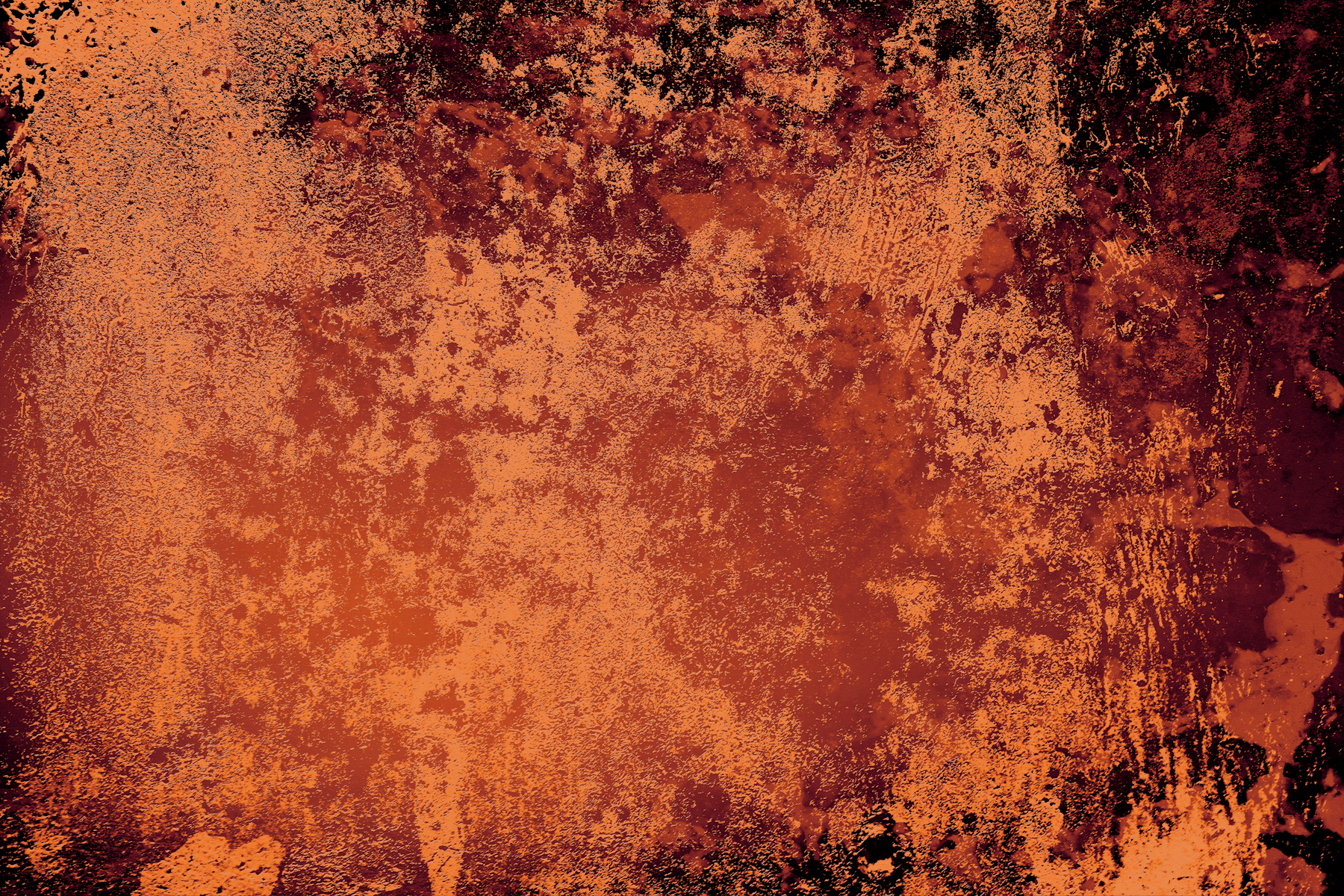 Concrete Texture Wallpaper in Rust Orange Black