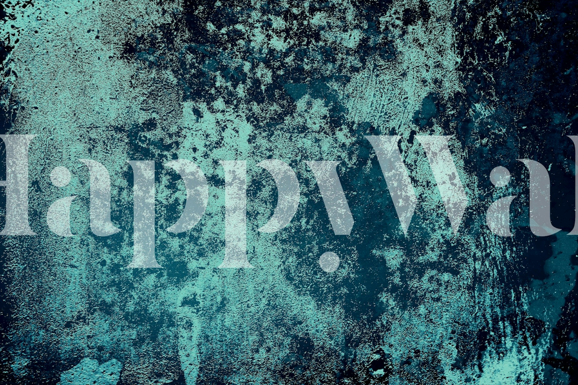 Concrete texture in aqua marine blue tapet