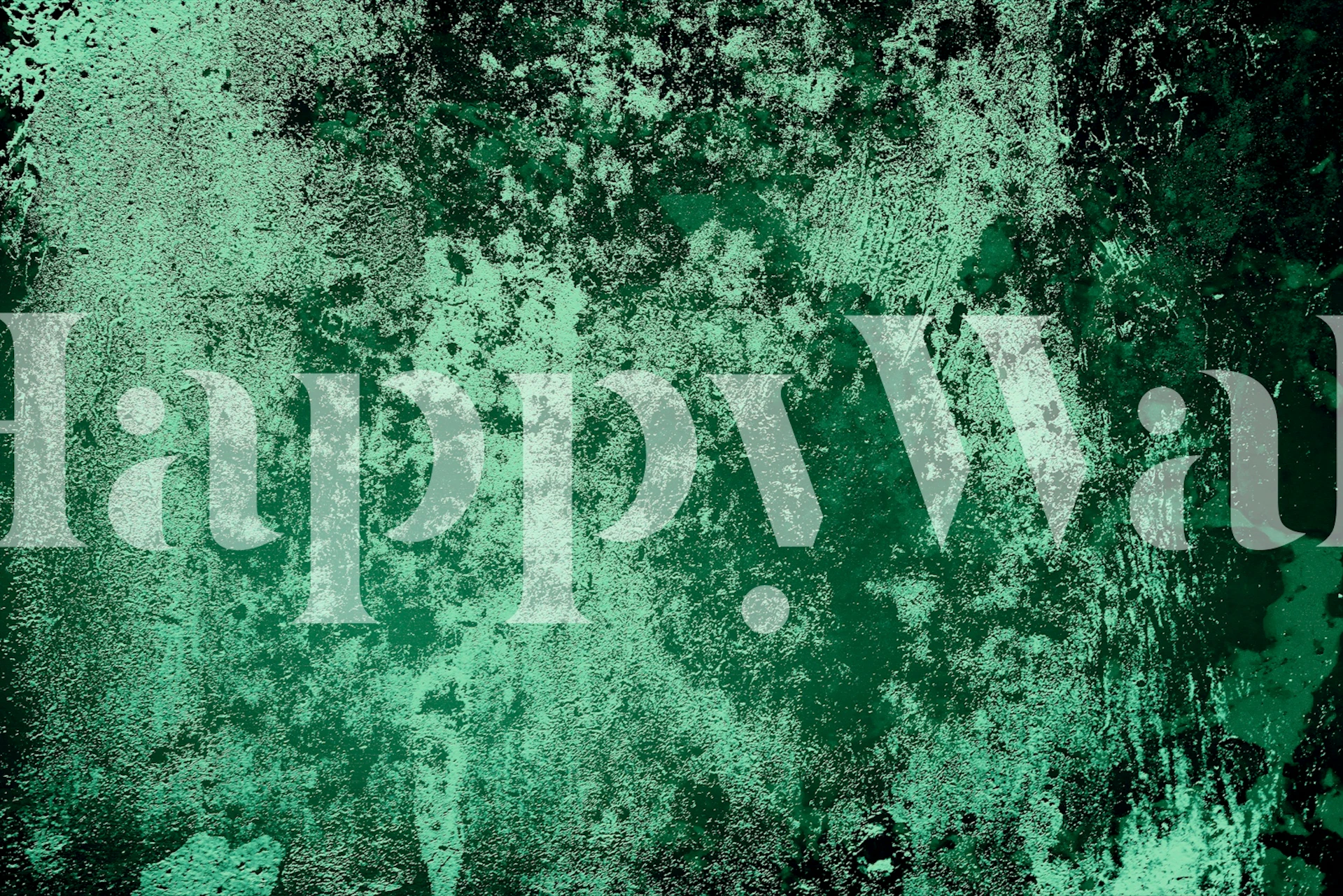 Emerald green textured concrete wallpaper