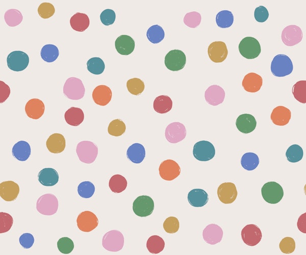 Confetti Dots Rainbow Playful Multicolored