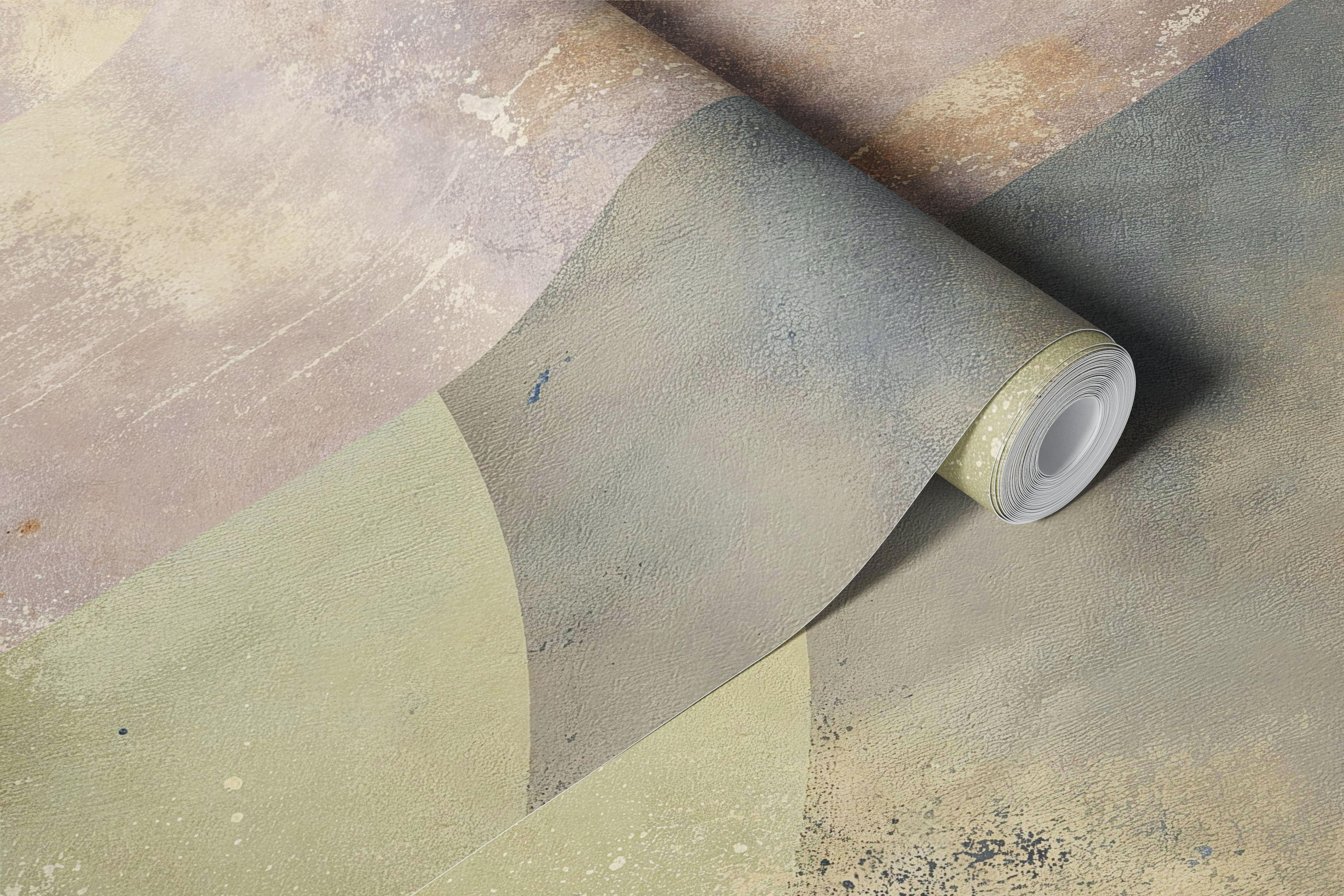 Ταπετσαρία Soft Geometric Serenity σε ένα δωμάτιο