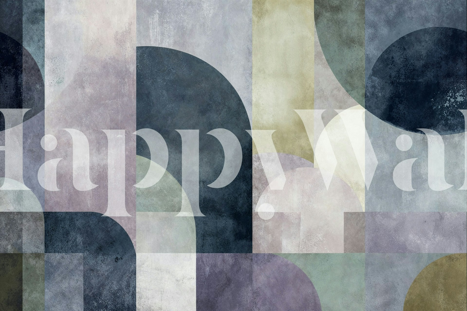 Tapeta Muted Tones Art Deco w pokoju