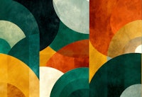 Retro Art Deco Vibes tapete