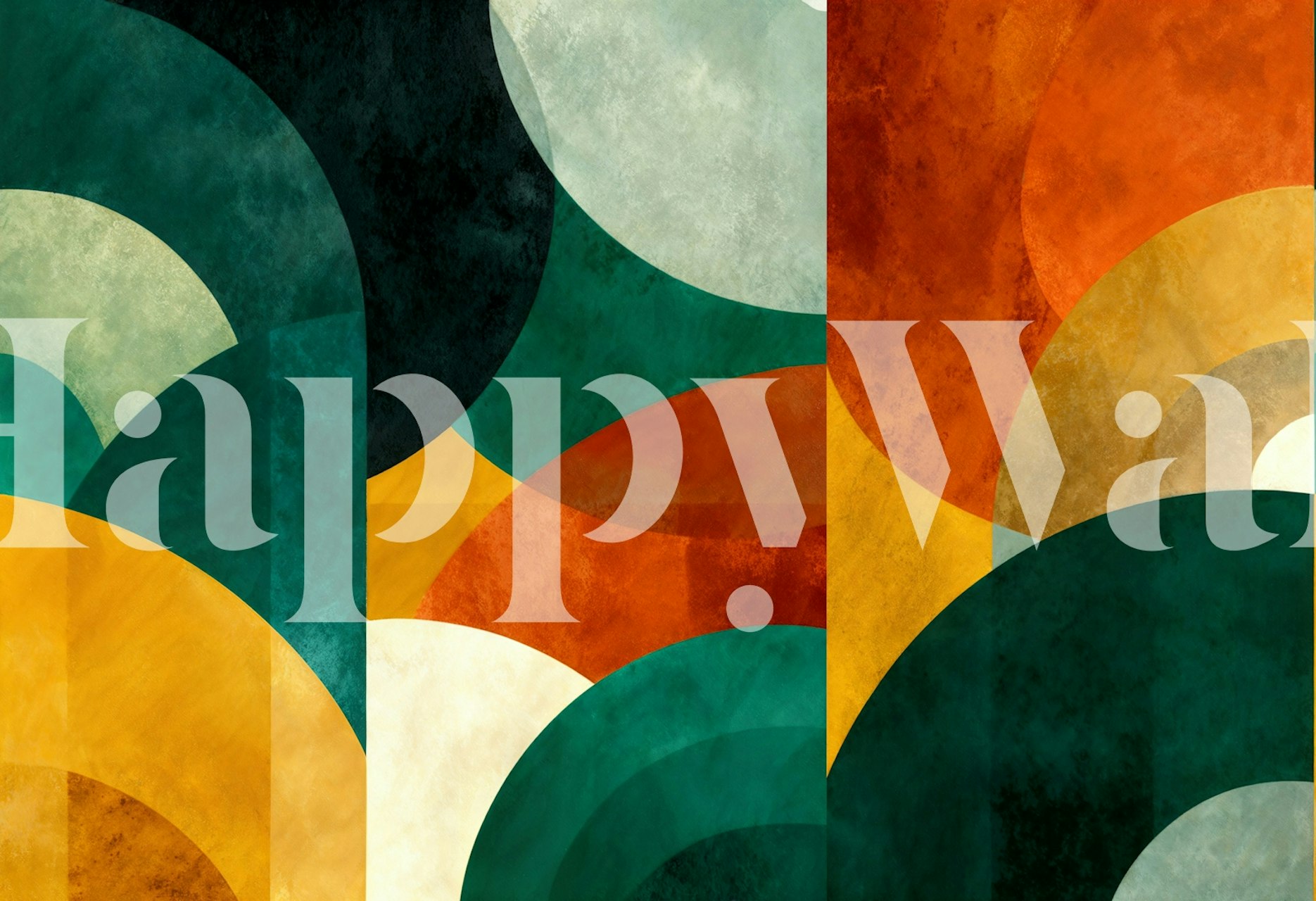 Tapeta Retro Art Deco Vibes u stylish sobi