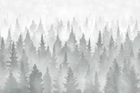 Mystical Forest Silhouette tapete