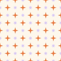 Minimal Orange and Lavander Stars ταπετσαρία