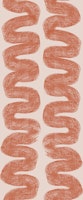 Terracotta Wiggly Stripes Wavy Paint Lines papel pintado