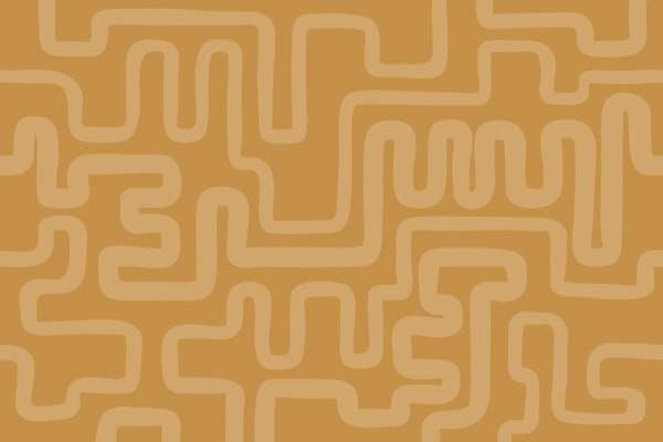 Curved Lines Mustard