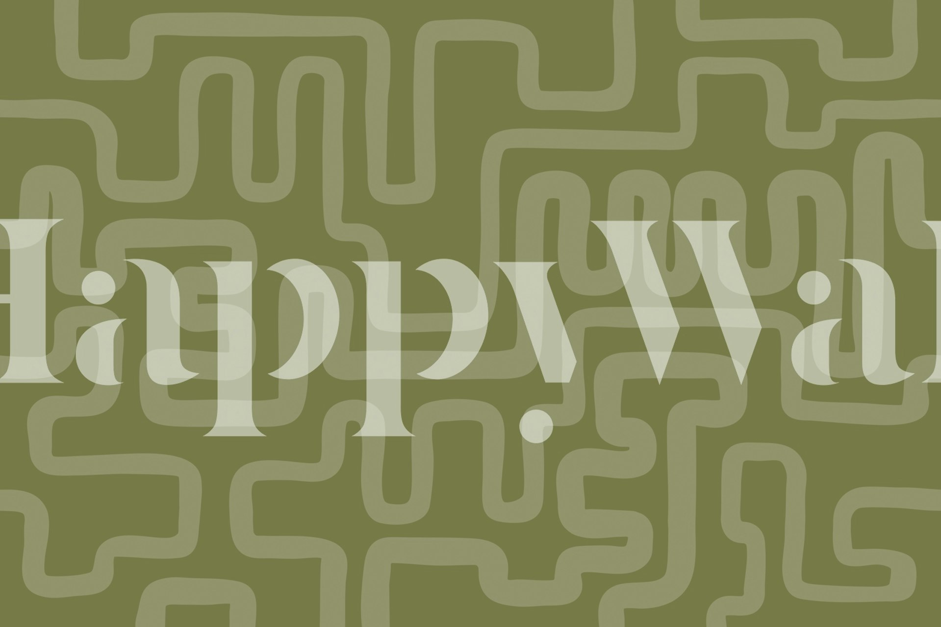 Tapeta Curved Lines Olive w pokoju