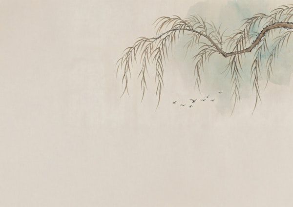 Peaceful Willow Scene