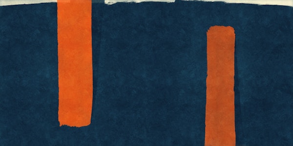 Geometric  Orange Blue