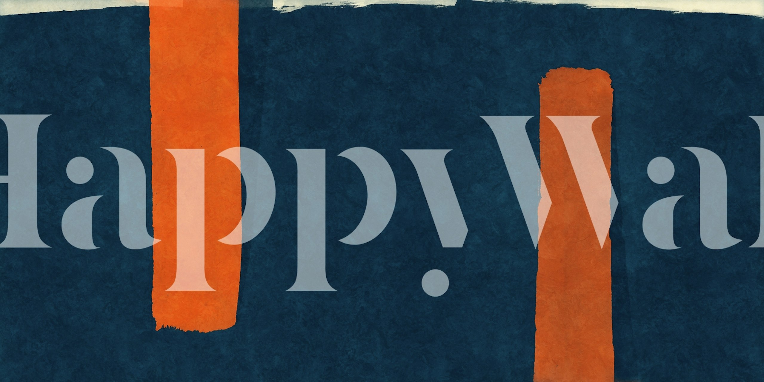 Geometric patterns with orange and blue colors wallpaper