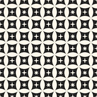 Geometric Circles and Stars Black tapetit