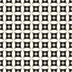 Geometric Circles and Stars Black