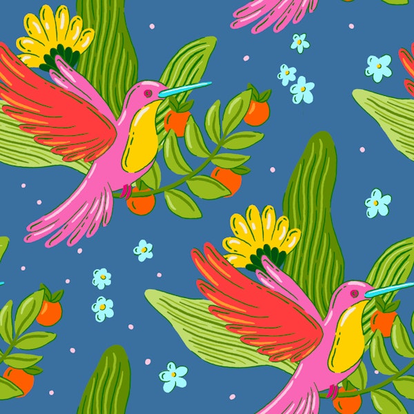 Botanical Hummingbird