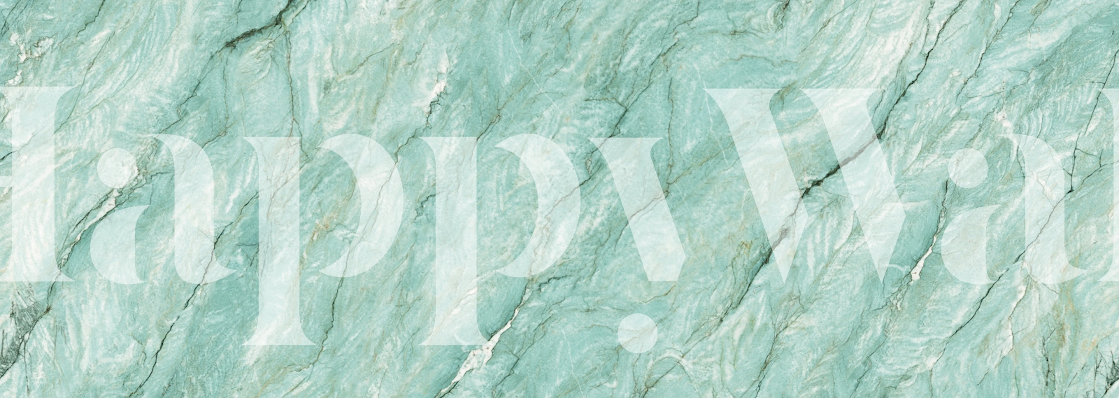 Aqua Green Marble Stone tapeta u sobi