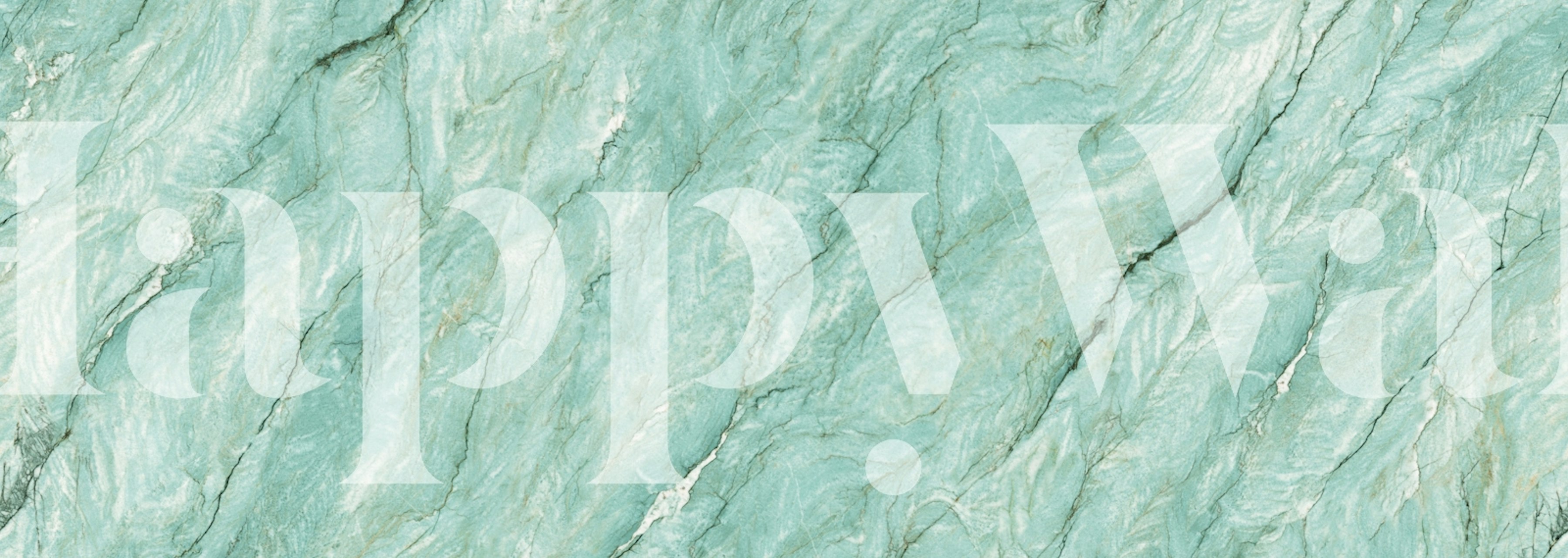 Aqua Green Marble Stone tapetti huoneessa