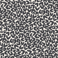 Charcoal Heartbeat Design on soft beige wallpaper