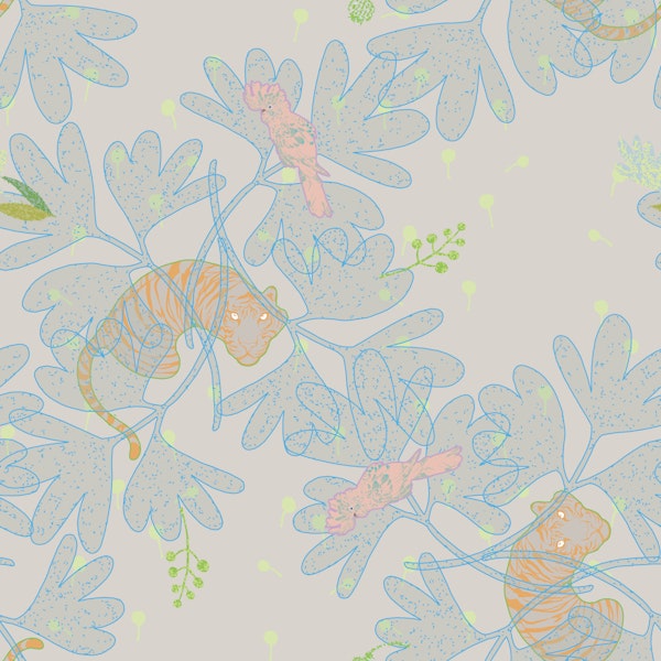 Above and below-light grey and blue