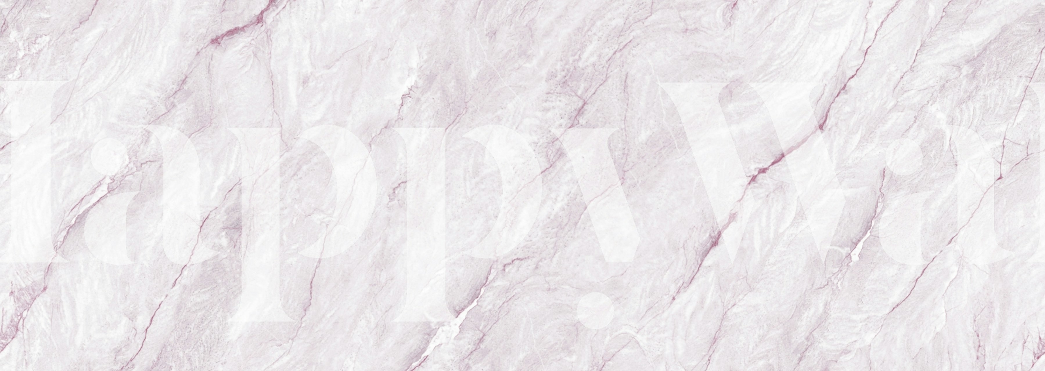 Natural pink stone wallpaper in a room