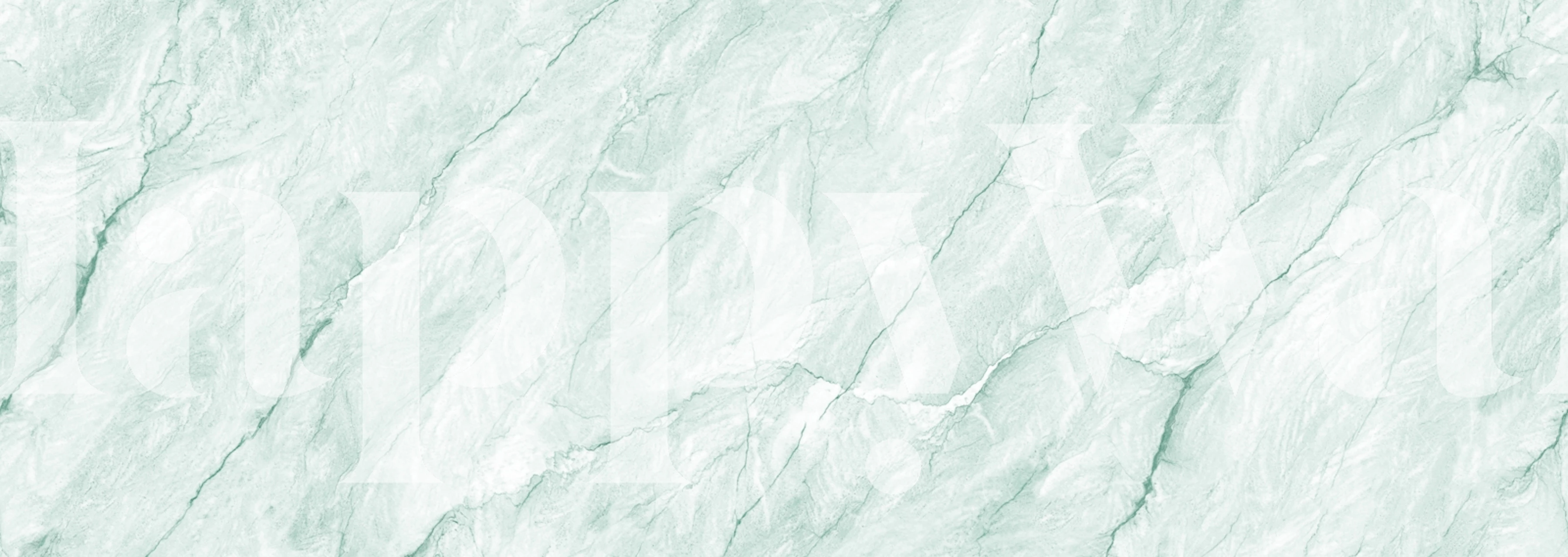 Aqua green stone wallpaper in a room