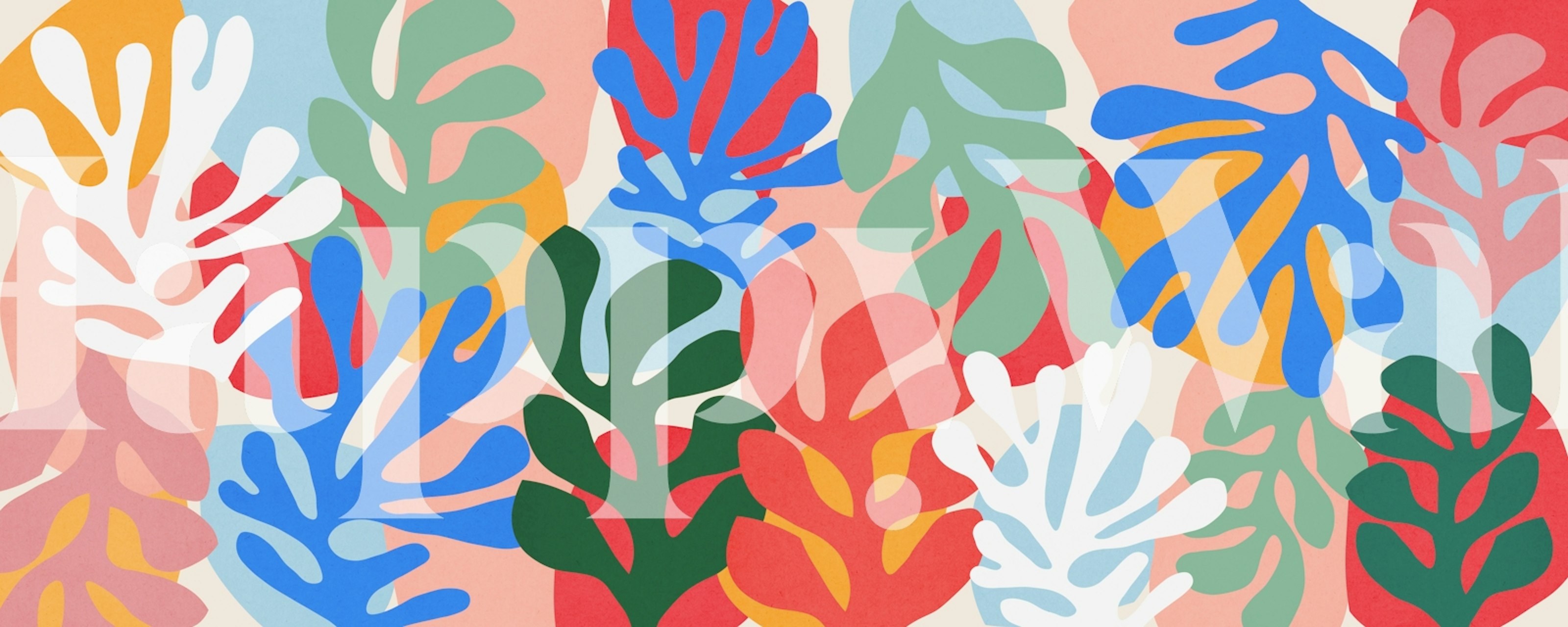 Vibrant Jungle Bliss tapetti huoneessa