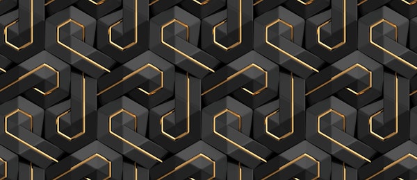 Obsidian HexaGold Interlock