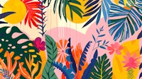 Vibrant Tropical Escape wallpaper