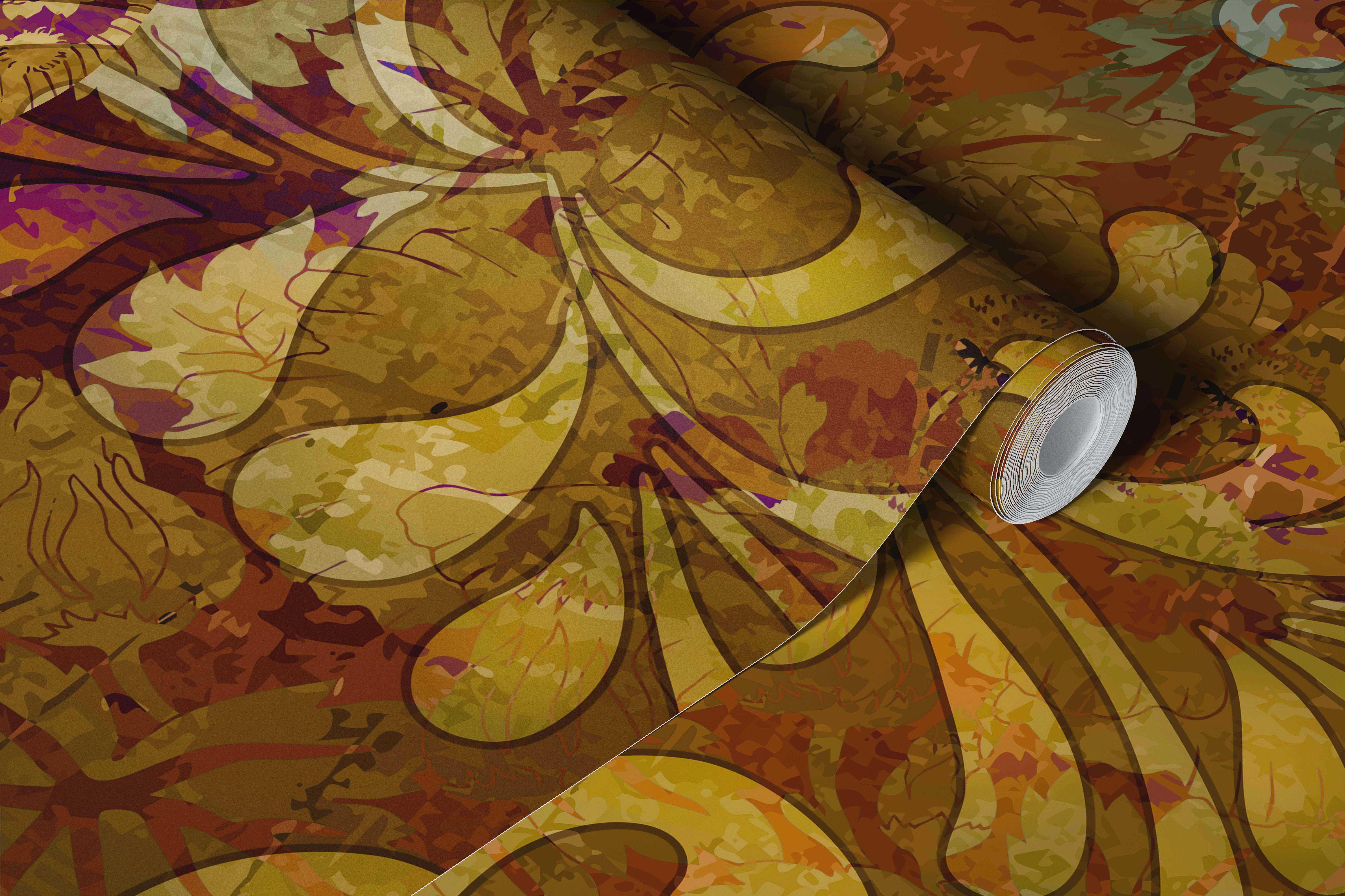 Vintage Botanical Charm behangontwerp