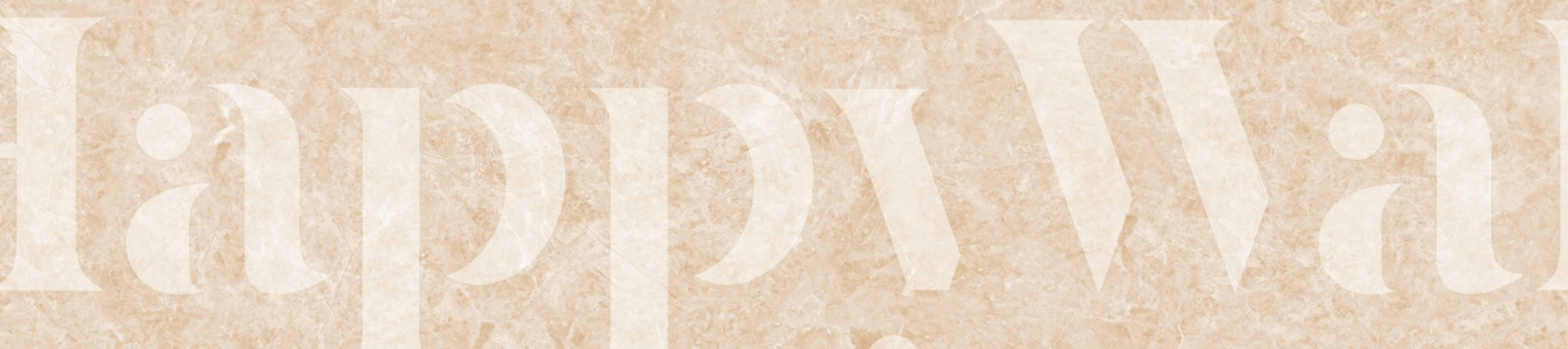 Natural Sand Beige Marble wallpaper in a room