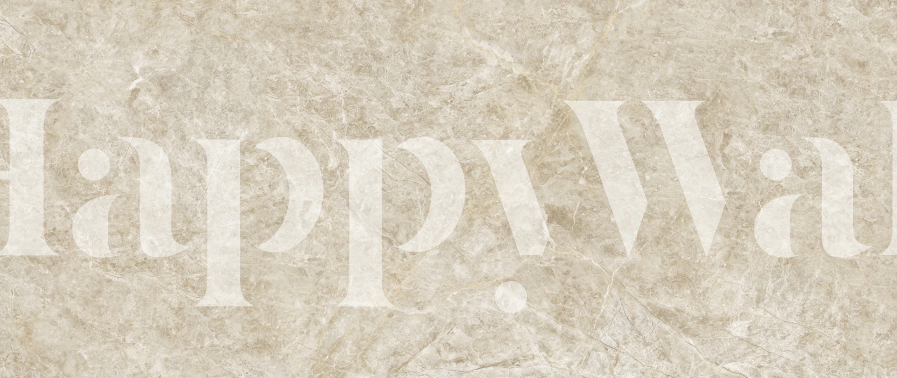 Crema Beige Marble tapetti tyylikkäässä huoneessa