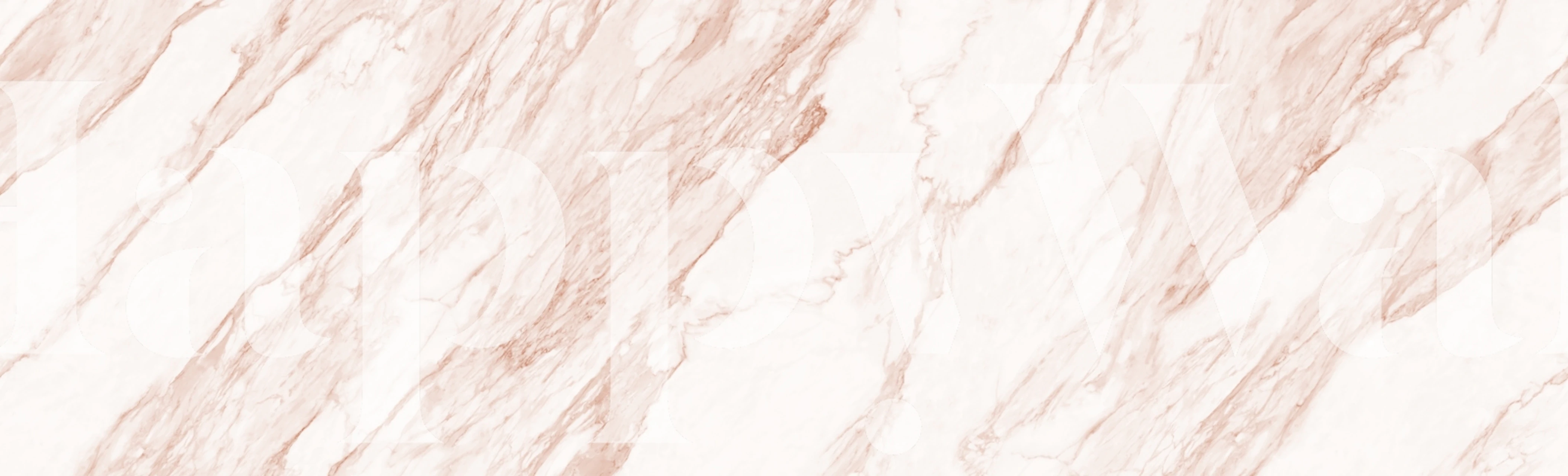 Calacatta rose gold marble wallpaper with soft pink and white tones in a modern pattern