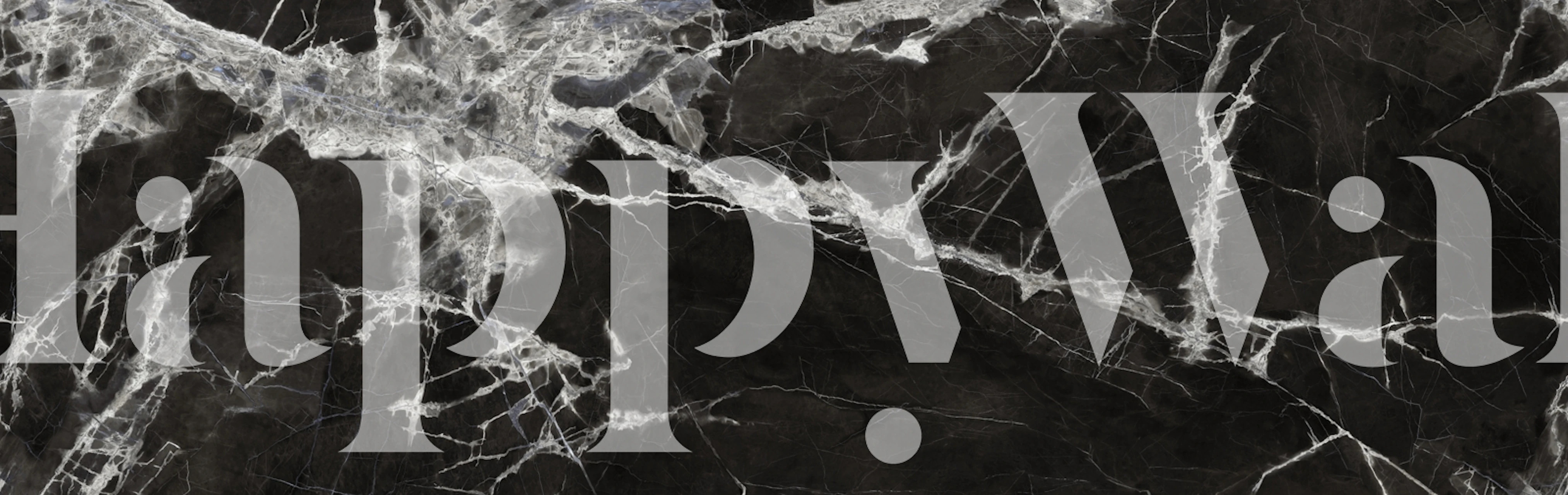 Nero Marquina Storm Marble wallpaper in a room