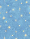 Golden Stars on Baby Blue