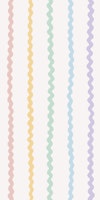 Pastel Rainbow Wavy Stripe - Kids Nursery papiers peint