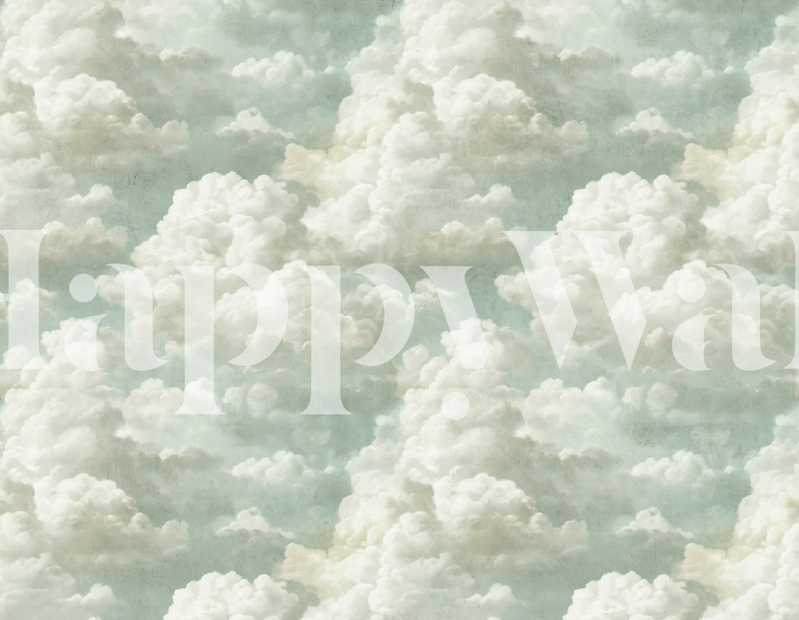 Floating Cloud Dancer Blue wallpaper in room