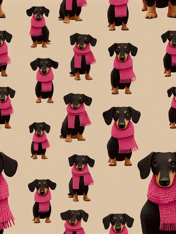 Dachshund Winter Cheer