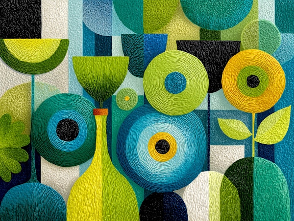 Green and Blue Textures