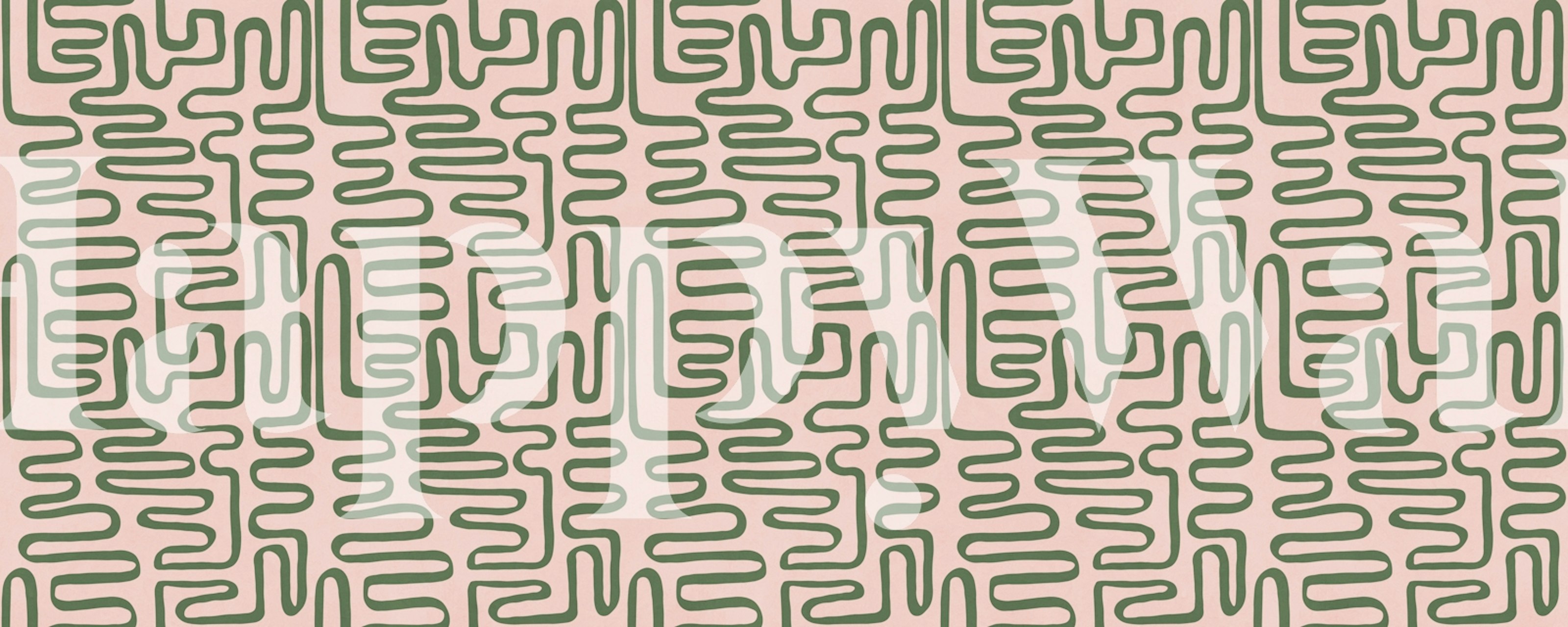 Modern Green Maze wallpaper