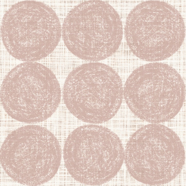 Retro circle rustic muted boho cottagecore