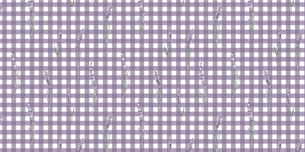 Checkered Lavender Charm