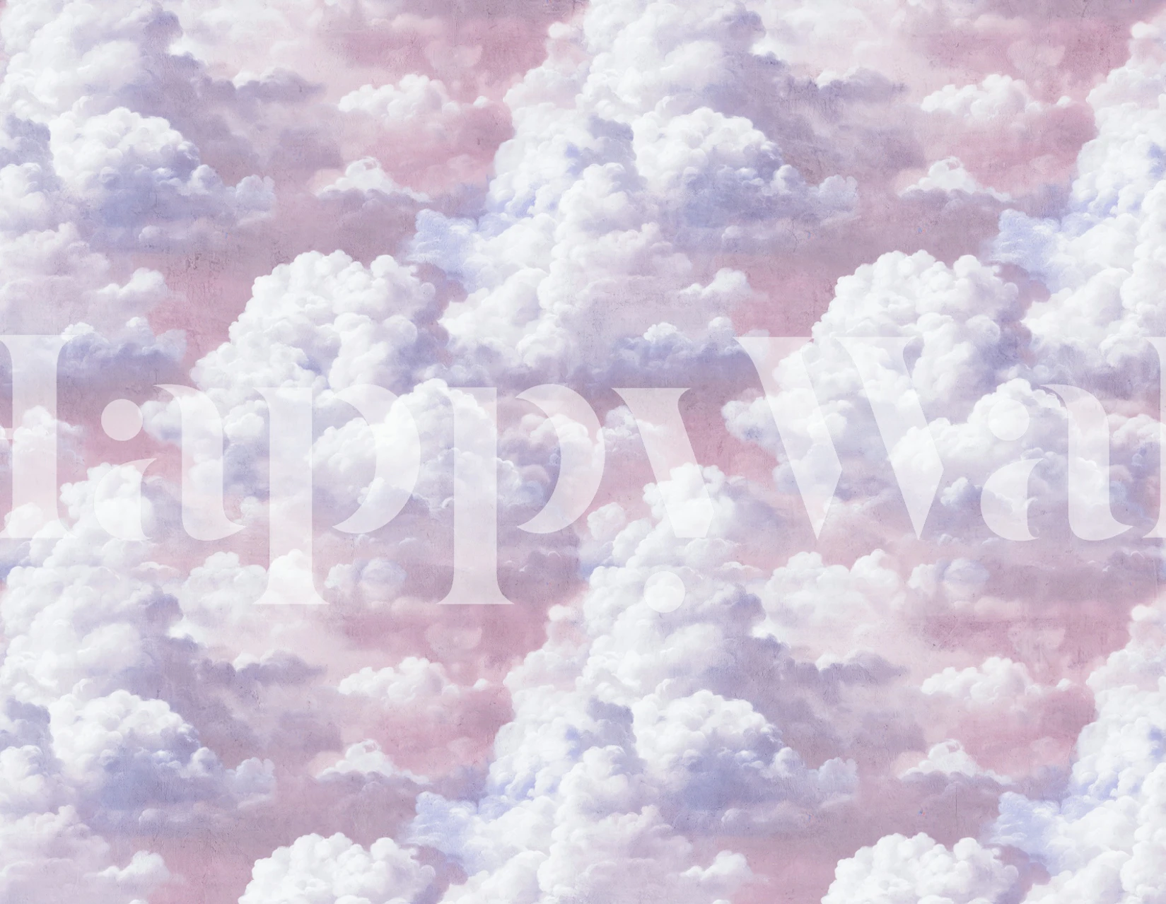 Ethereal Cloud Dancer Lavander tapet i et rom