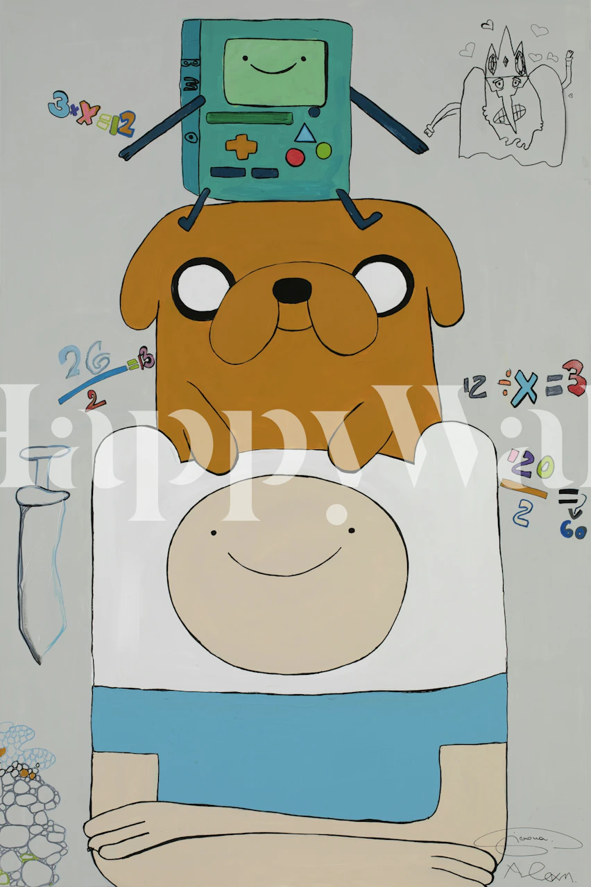 Alexs Adventure Time wallpaper in a room